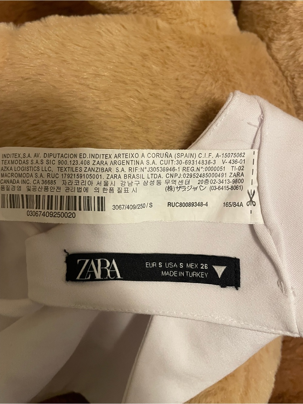 Zara White Halter Tie-Back Crop Top - Picture 3 of 3
